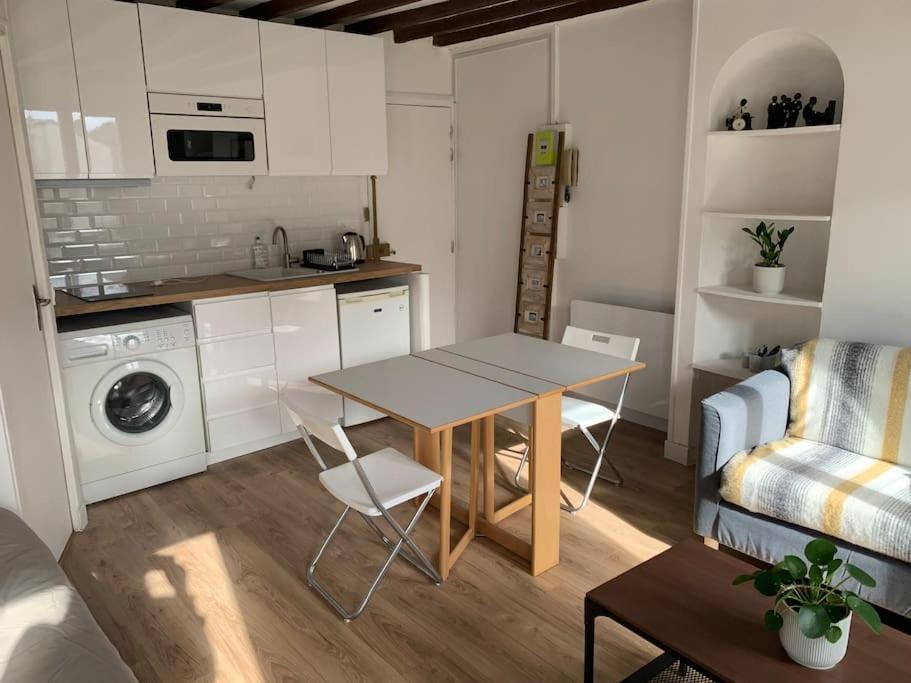 Studio Lumineux, Refait A Neuf, Metro Jourdain Paris Eksteriør bilde